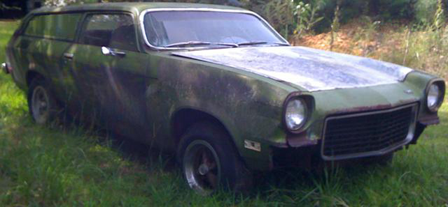 My red Chevy Vega Hatchback. I loved this car but it had a cracked engine  block, which was a common problem with this car